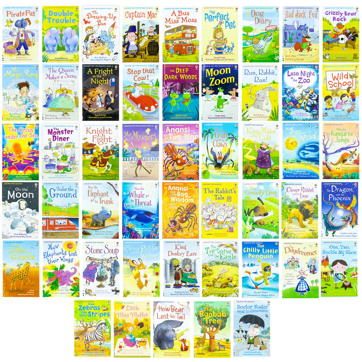 Usborne Very First Reading Library 100 Book Set Collection - Complete School Pack - Paperback