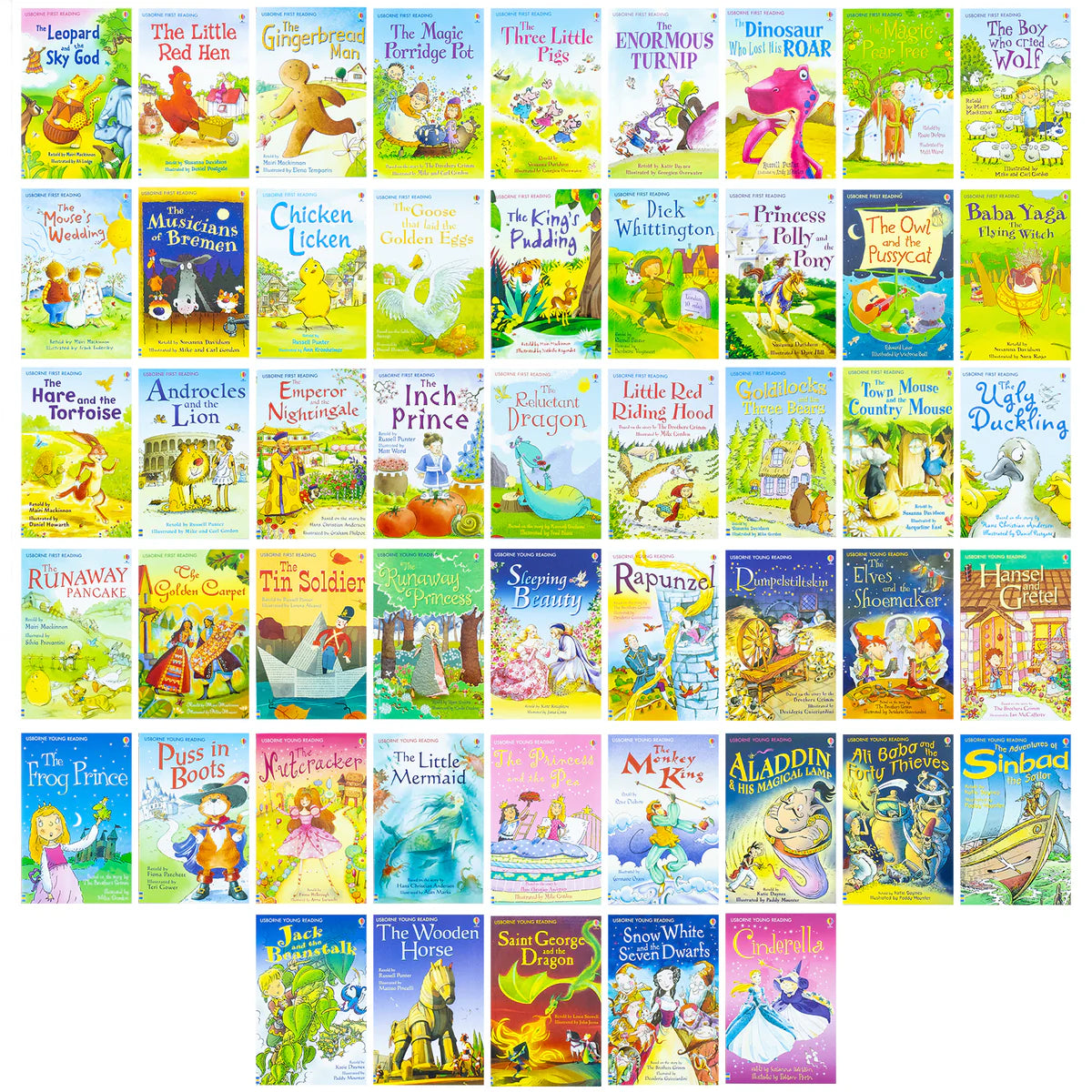 Usborne Very First Reading Library 100 Book Set Collection - Complete School Pack - Paperback