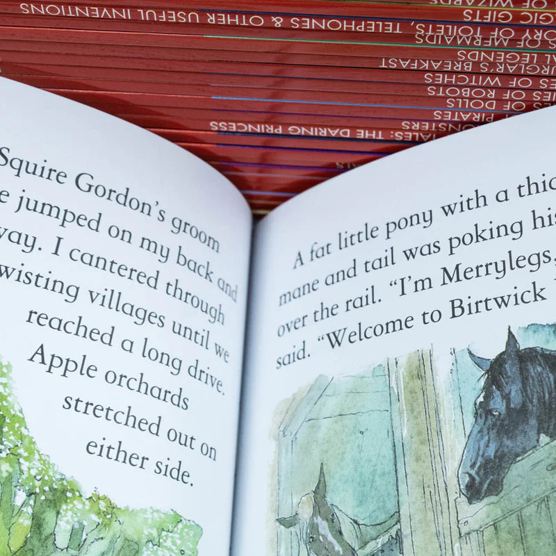 Usborne Reading Library Young Readers 40 Books Box Set (Yellow) |Children's Fiction, Early Learning, Adventure, Education, Fun Stories,Paperback