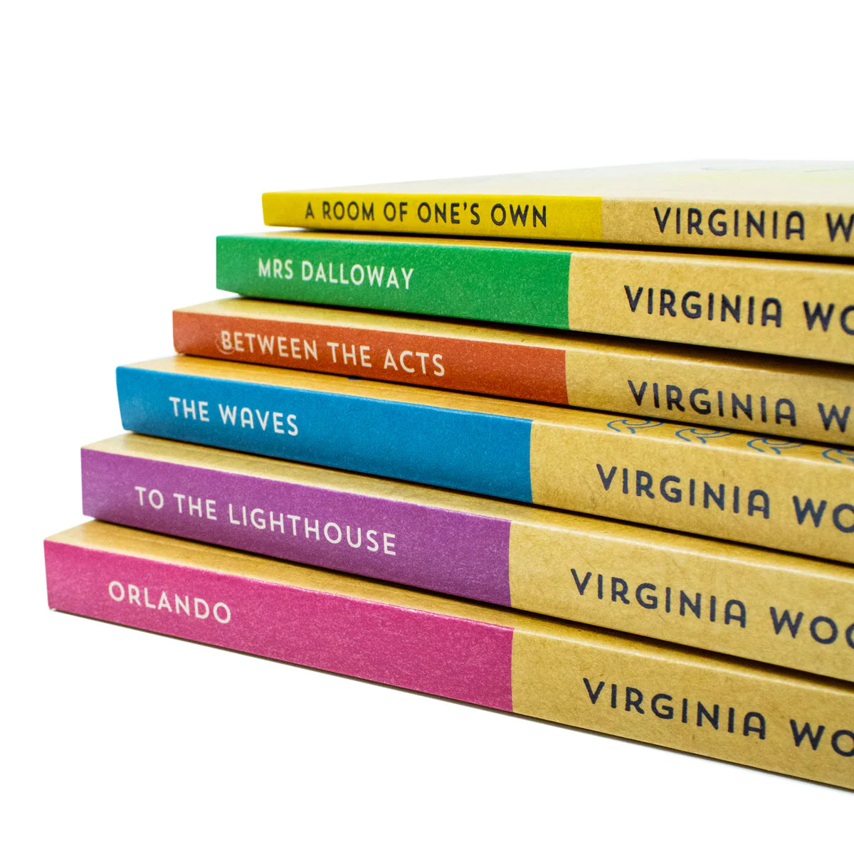Virginia Woolf Six Book Set: Between the Acts, The Waves, Orlando, To the Lighthouse, A Room With a View, Mrs Dalloway