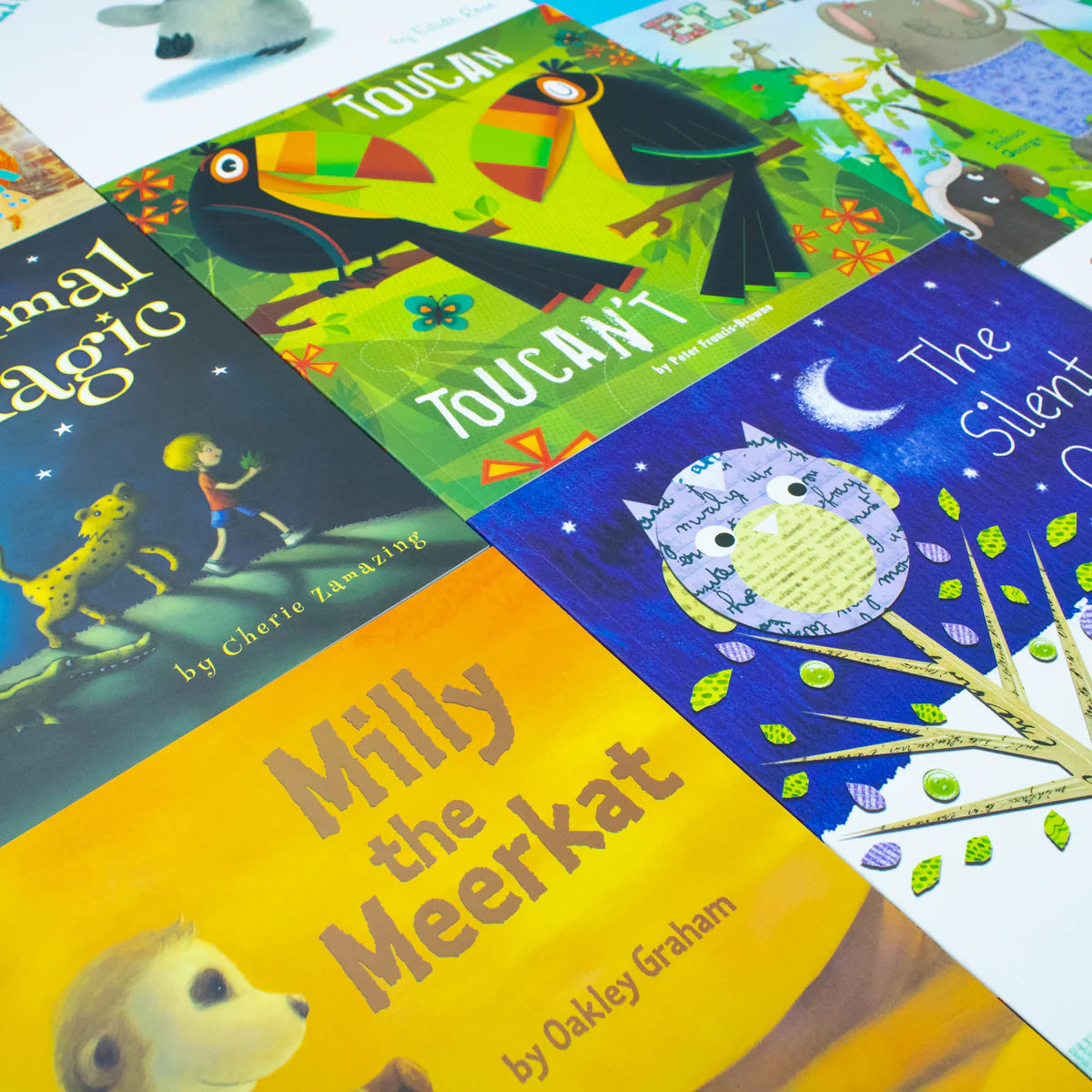 A Day at the Zoo, 10 Animal Stories - Illustrated Picture Flats Book Collection: Animal Magic, Little Giraffe Big Idea, Little Penguin, See You Later Alligator, The Silent Owl, Milly the Meerkat - Paperback