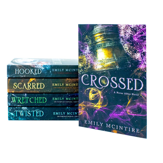 Never After Series 1-5 Book Set: Hooked, Scarred, Wretched, Twisted & Crossed - By Emily McIntire - Paperback