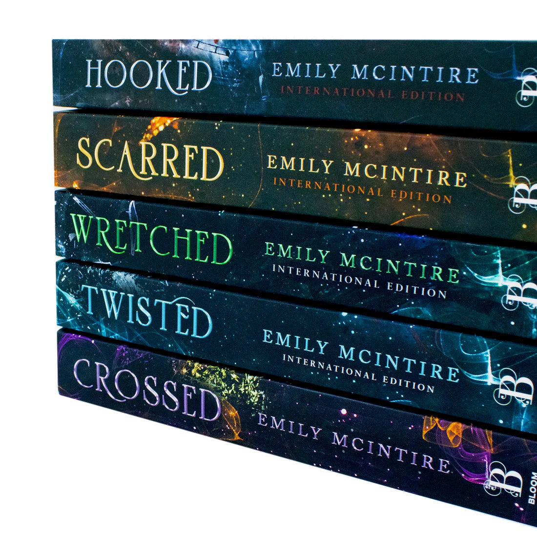 Never After Series 1-5 Book Set: Hooked, Scarred, Wretched, Twisted & Crossed - By Emily McIntire - Paperback