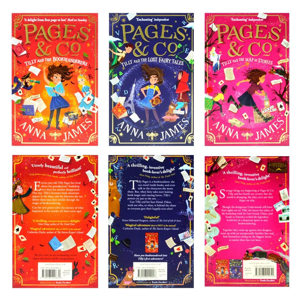 Pages & Co. – 3 Book Collection Slipcase Set: Tilly and the Bookwanderers Trilogy - By Anna James