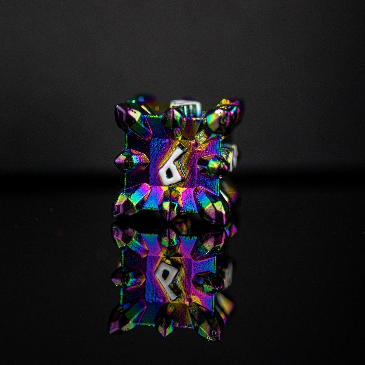 PRE-ORDER || Asteroid Fields Metal Dice Set - Iris