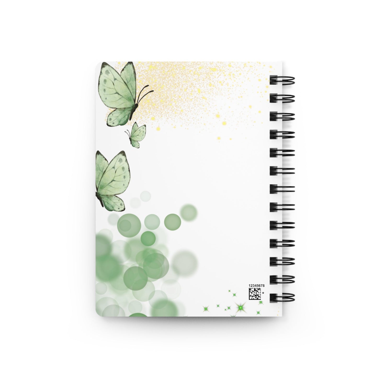 Bible Study Notebook – Green Butterfly Design | Bloom in Stillness | Faith-Based Journal for Women