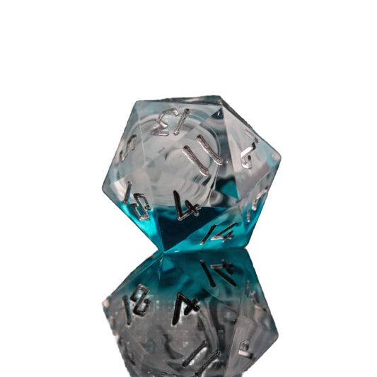Fog Cloud Sharp-Edged Resin Dice Set