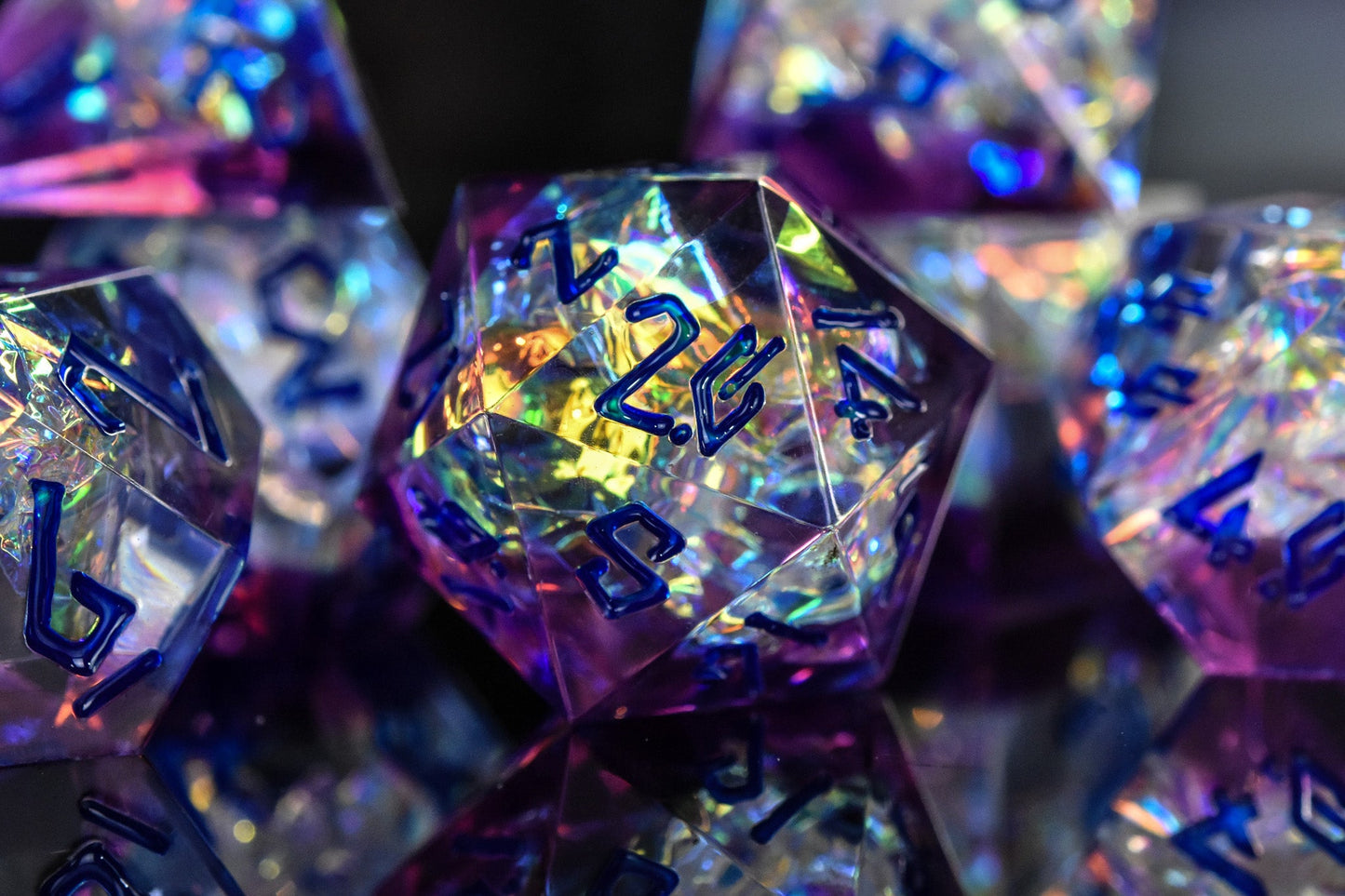 PRE-ORDER || Conjure Elemental Sharp-Edged Resin Dice Set