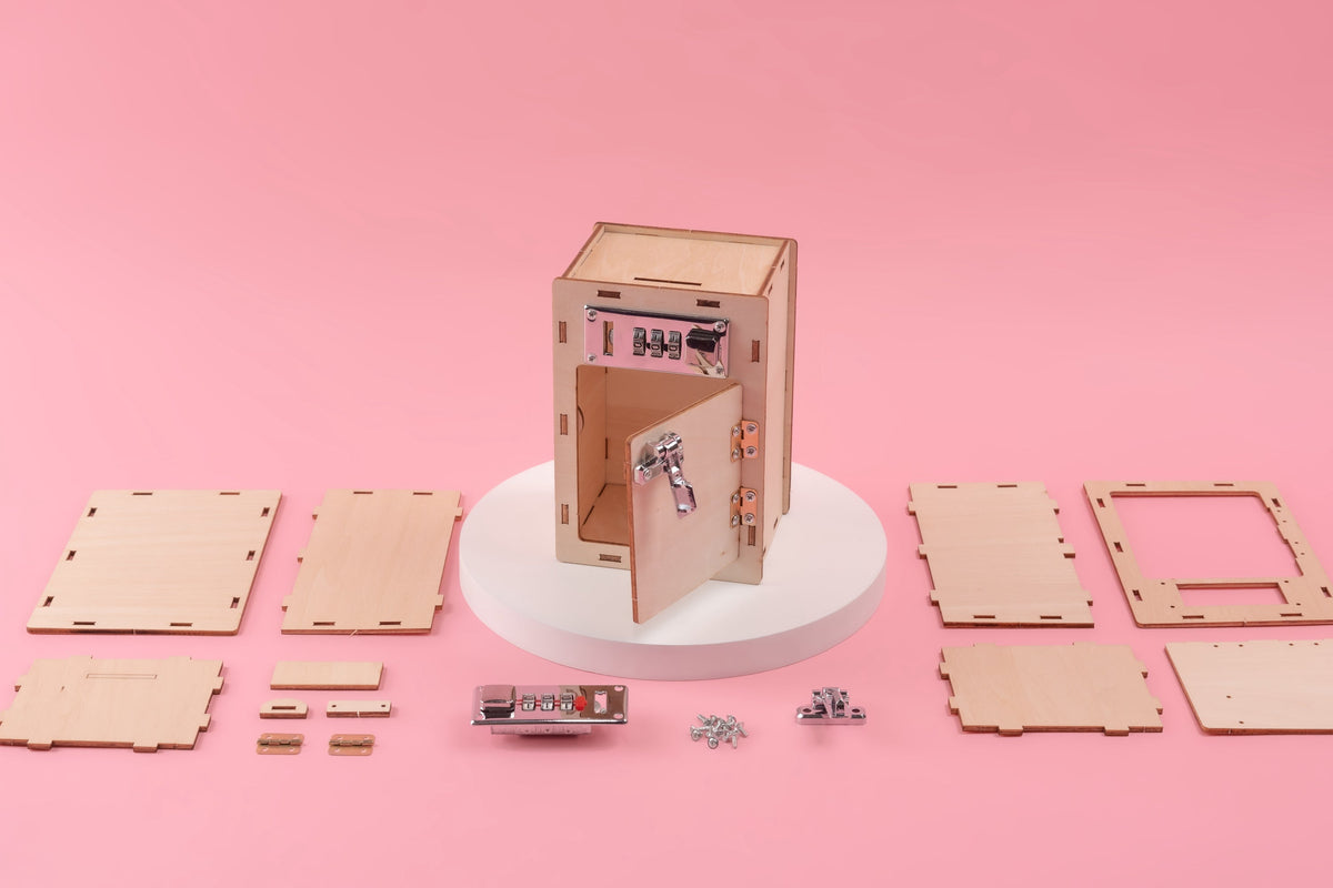 Combination Lock Box DIY Kit, Educational STEM Toy