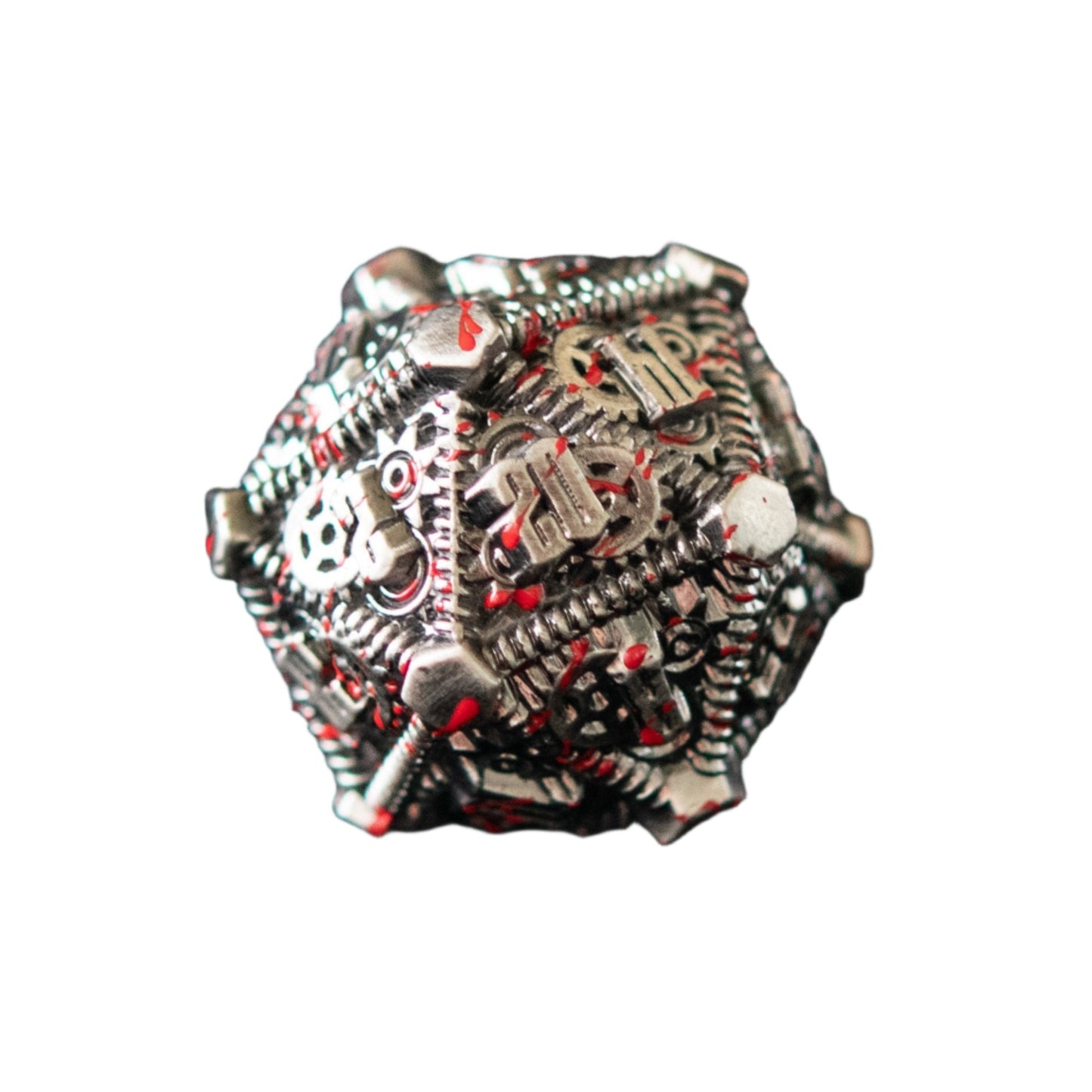 Blood Splatter - Weird West Wasteland Metal Dice Set