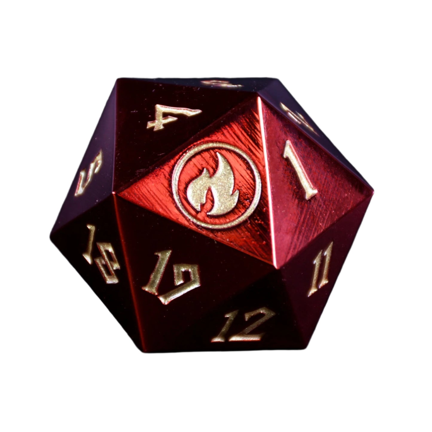 Mountain Mana Spindown Metal D20