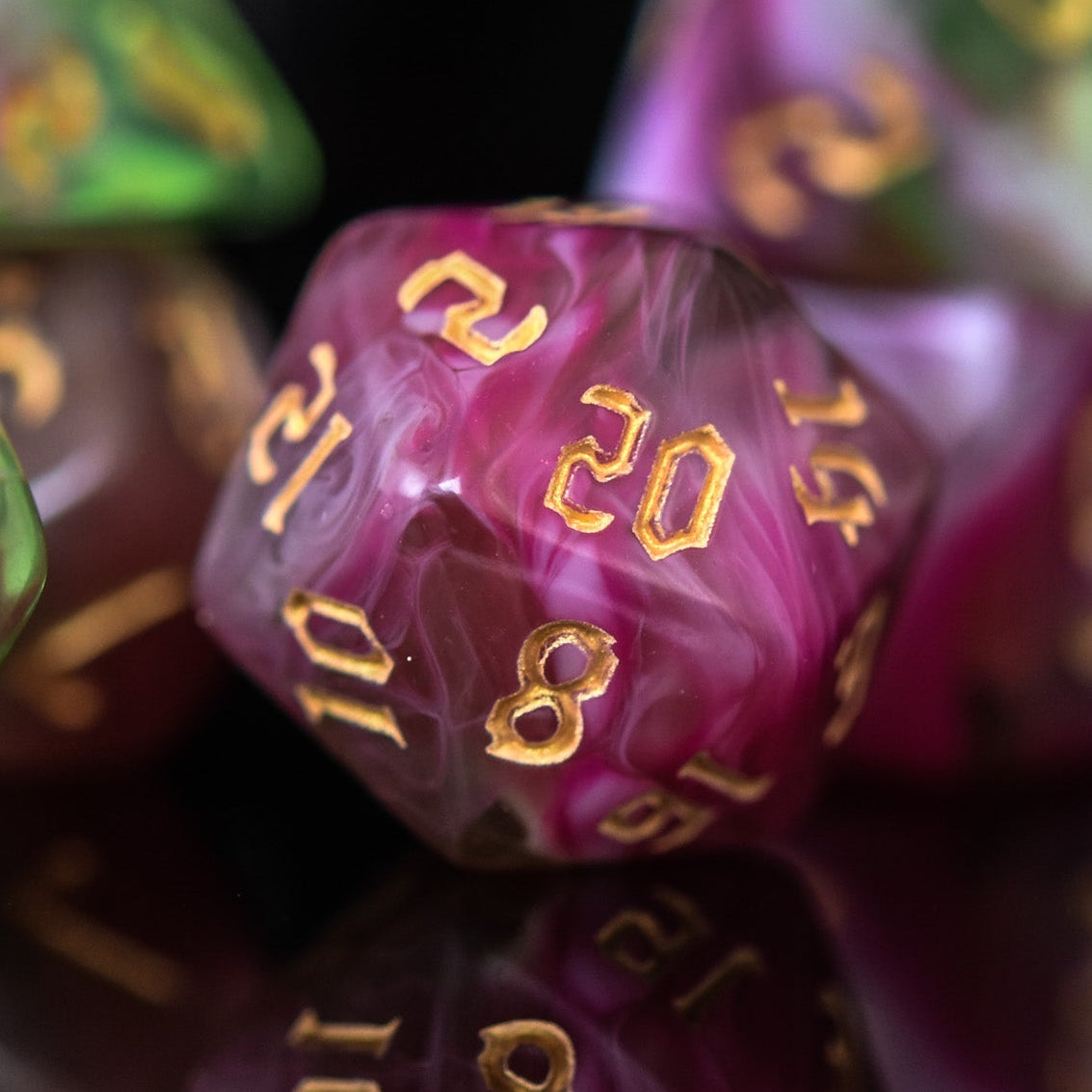 Pre-Order || Druid Class Acrylic Dice Set