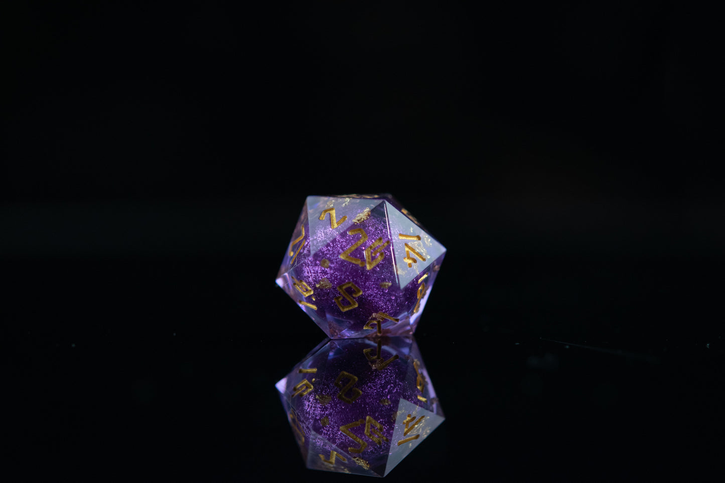 Pre-Order || Purple Mage Liquid Core Dice Set