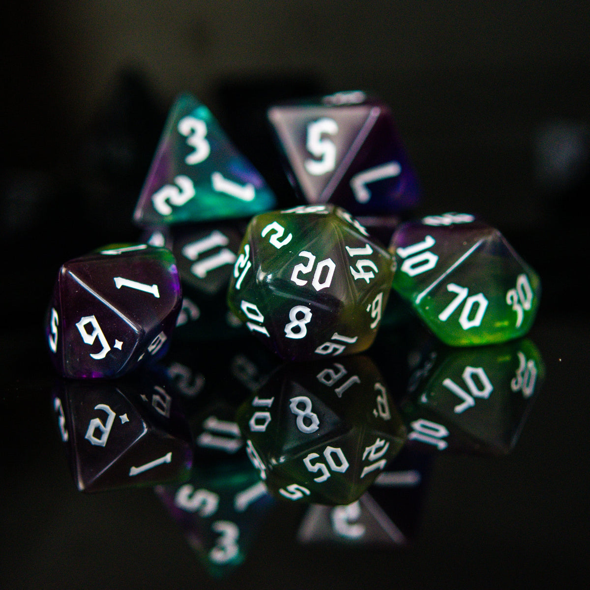 Pre-Order || Fighter Class Acrylic Dice Set