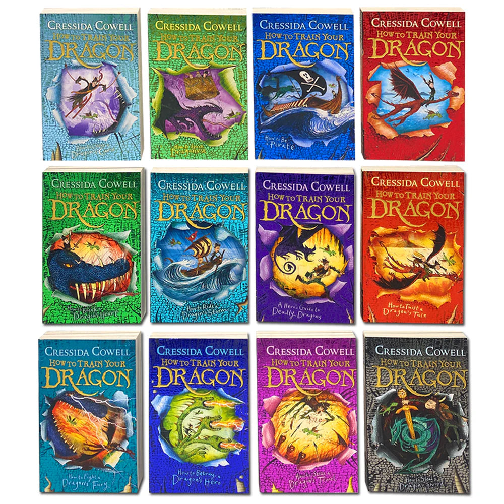How to Train Your Dragon 12 Books Collection Set - By Cressida Cowell - Paperback