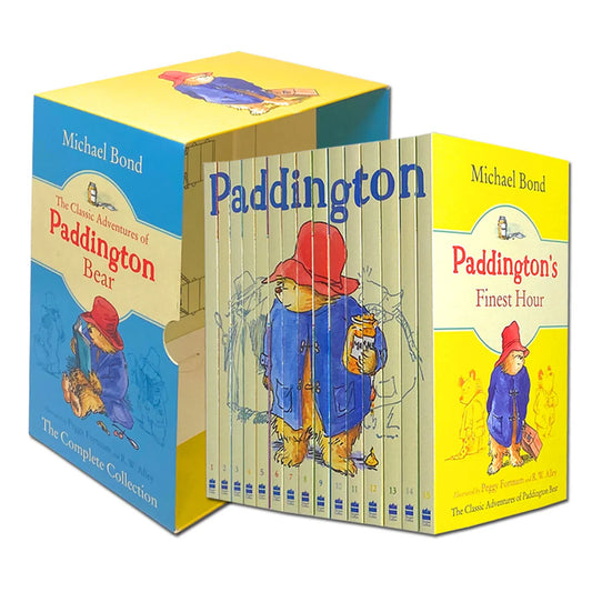 The Classic Adventures of Paddington Bear - 15 Book Box Set - by Michael Bond – Paperback - Boxed