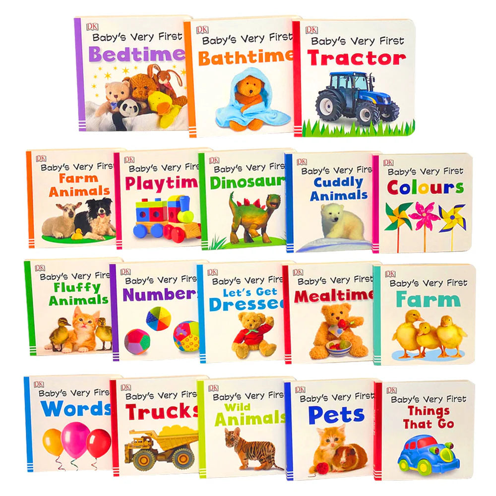 Baby's Very First Library - 18 Board Books Box Set - To Help Little Ones Learn