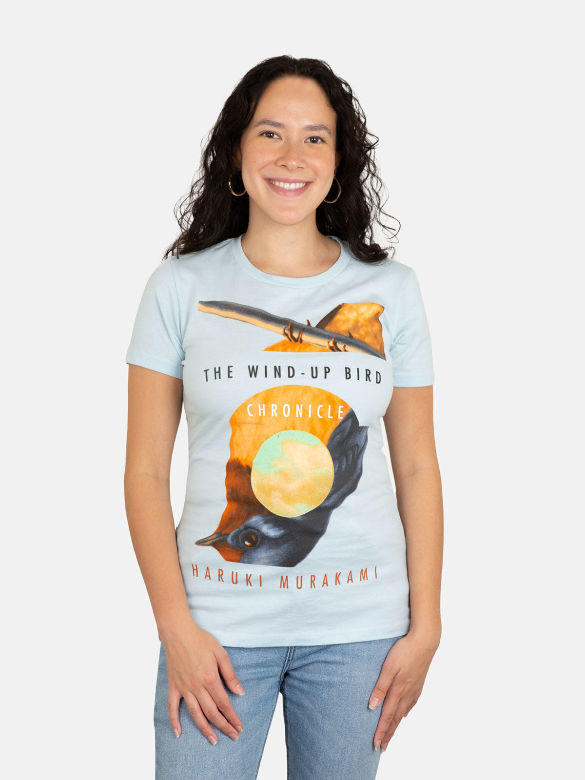 The Wind-Up Bird Chronicle Women’s Crew Blue T-Shirt