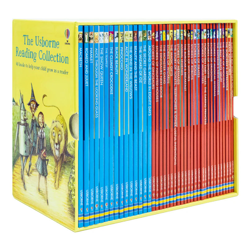 Usborne Reading Library Young Readers 40 Books Box Set (Yellow) |Children's Fiction, Early Learning, Adventure, Education, Fun Stories,Paperback