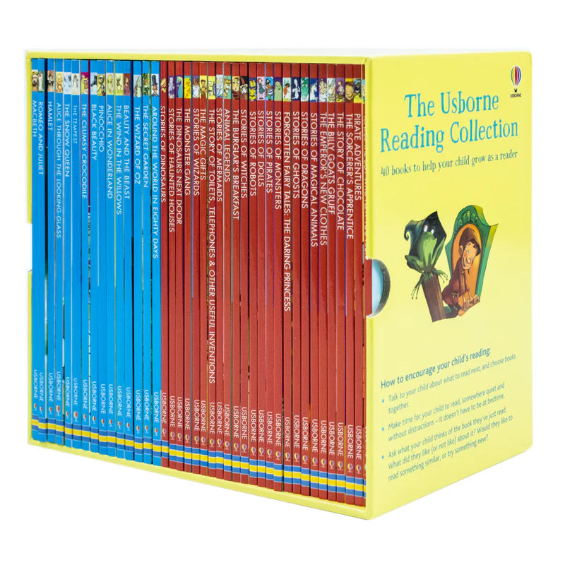 Usborne Reading Library Young Readers 40 Books Box Set (Yellow) |Children's Fiction, Early Learning, Adventure, Education, Fun Stories,Paperback