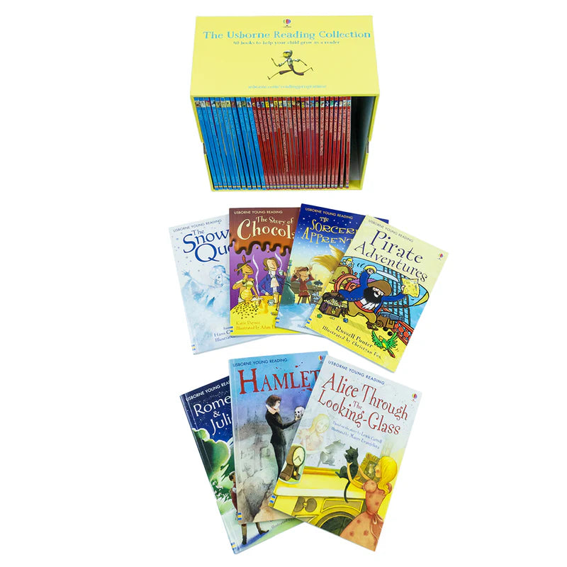 Usborne Reading Library Young Readers 40 Books Box Set (Yellow) |Children's Fiction, Early Learning, Adventure, Education, Fun Stories,Paperback