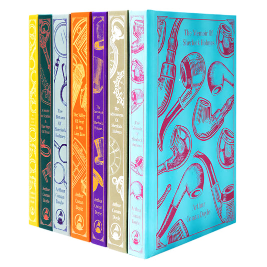 Sherlock Holmes Complete Seven Books Hardcover Collection Set - By Sir Arthur Conan Doyle - Hardcover