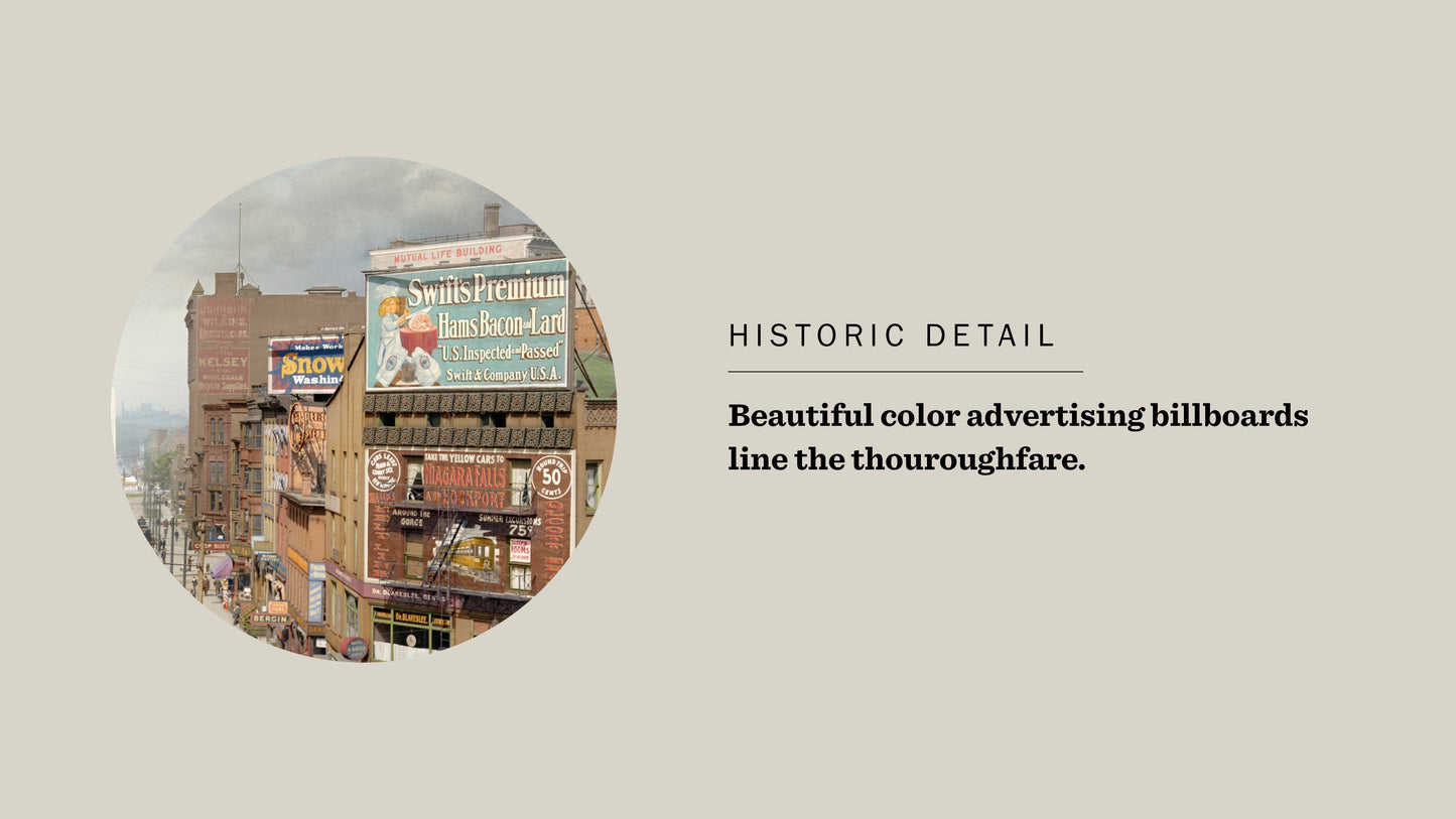 Vintage Photo Puzzle: Niagara Street, Buffalo, 1908: 500 Pieces