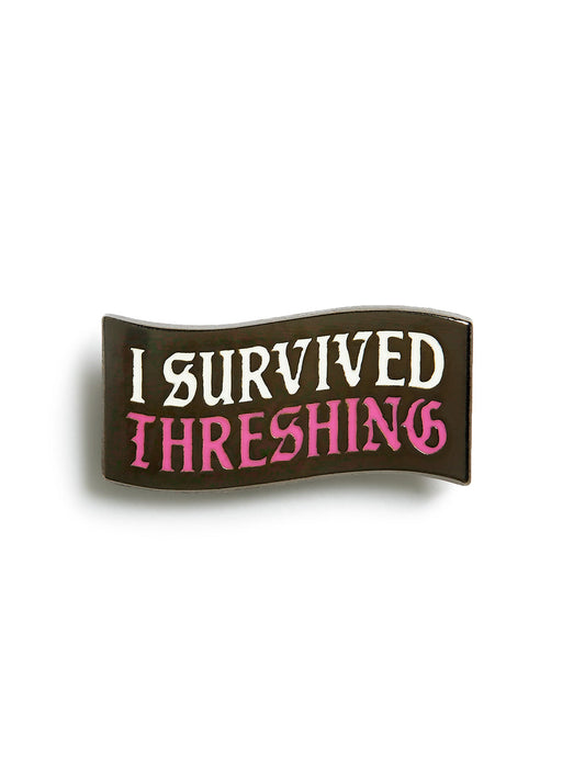 Fourth Wing: I Survived Threshing Enamel Pin