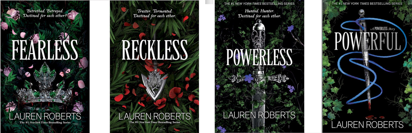 The Powerless Trilogy Four Book Collection: Powerless, Powerful, Reckless, Fearless - By Lauren Roberts - Hardcover