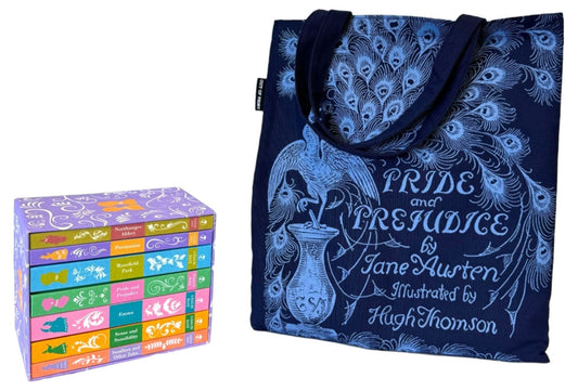 Bundle Jane Austen: The Complete Series Seven Book Set in Hardcover With Tote