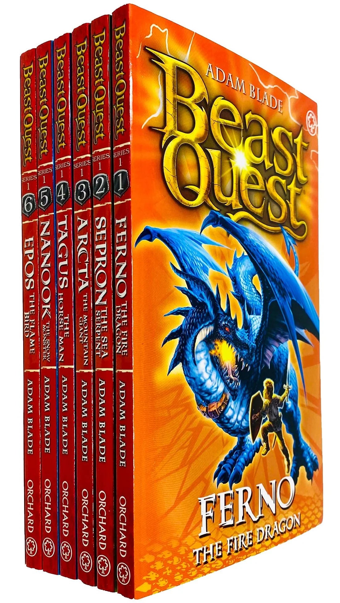 Beast Quest Series 1 Collection 6 Book Set - By Adam Blade - Paperback