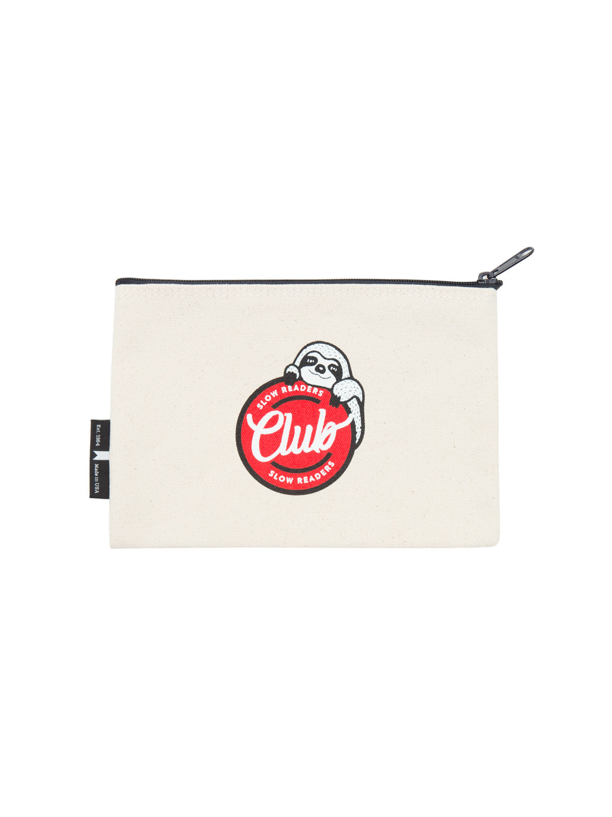 Book Sloth - Let's Hang and Read - Pouch