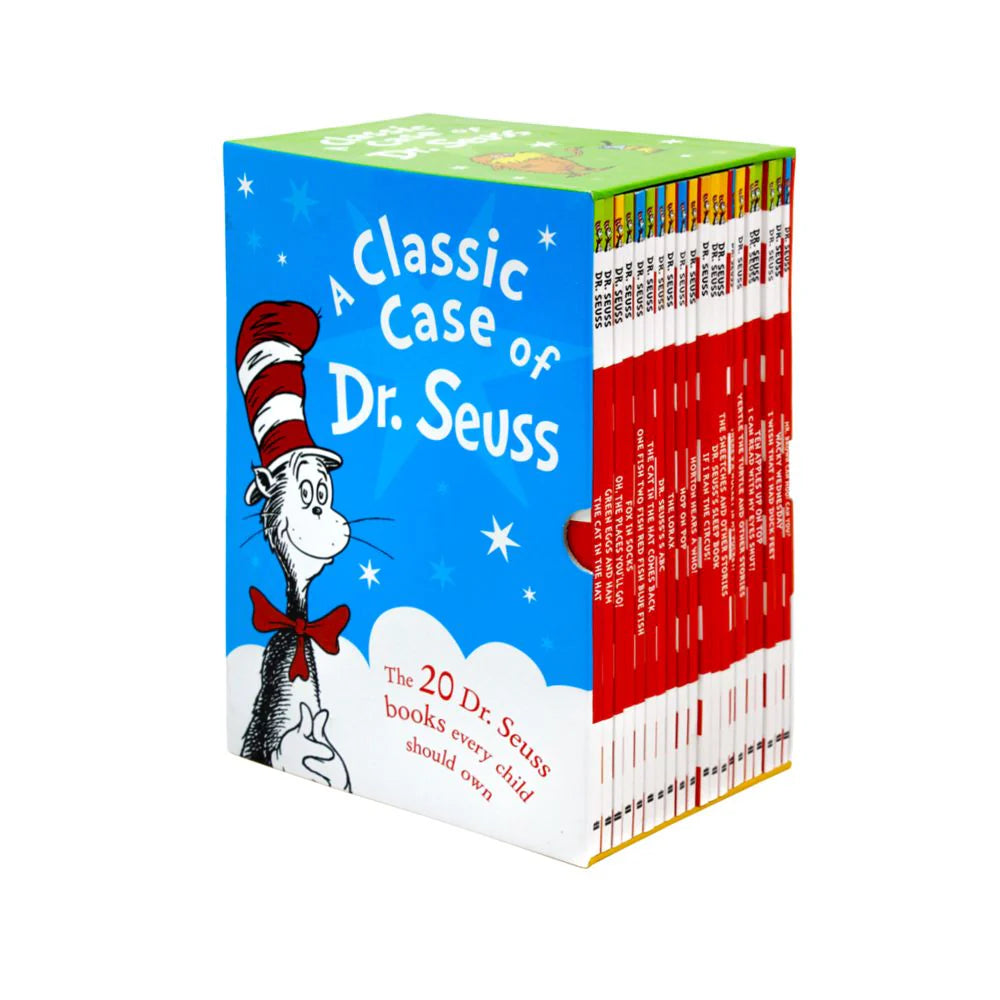A Classic Case of Dr Seuss - 20 Book Set - Gift Box Collection Pack