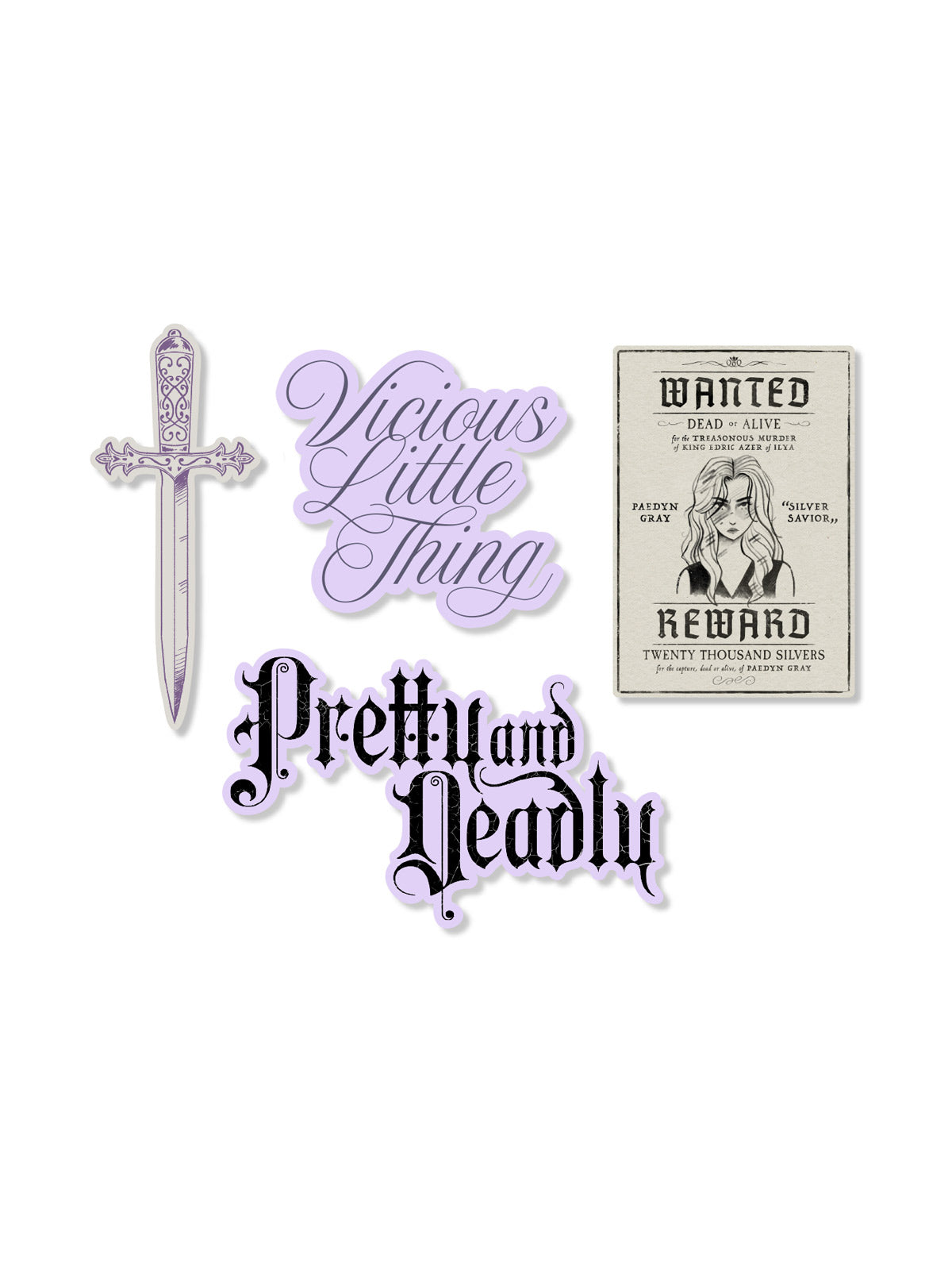 Powerless Stickers Set of 4