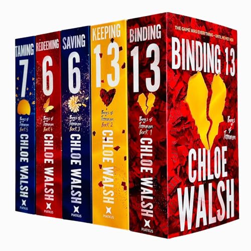 Boys of Tommen 5 Book Set: Binding 13, Keeping 13, Saving 6, Redeeming 6, Taming 7 - by Chloe Walsh - Paperback