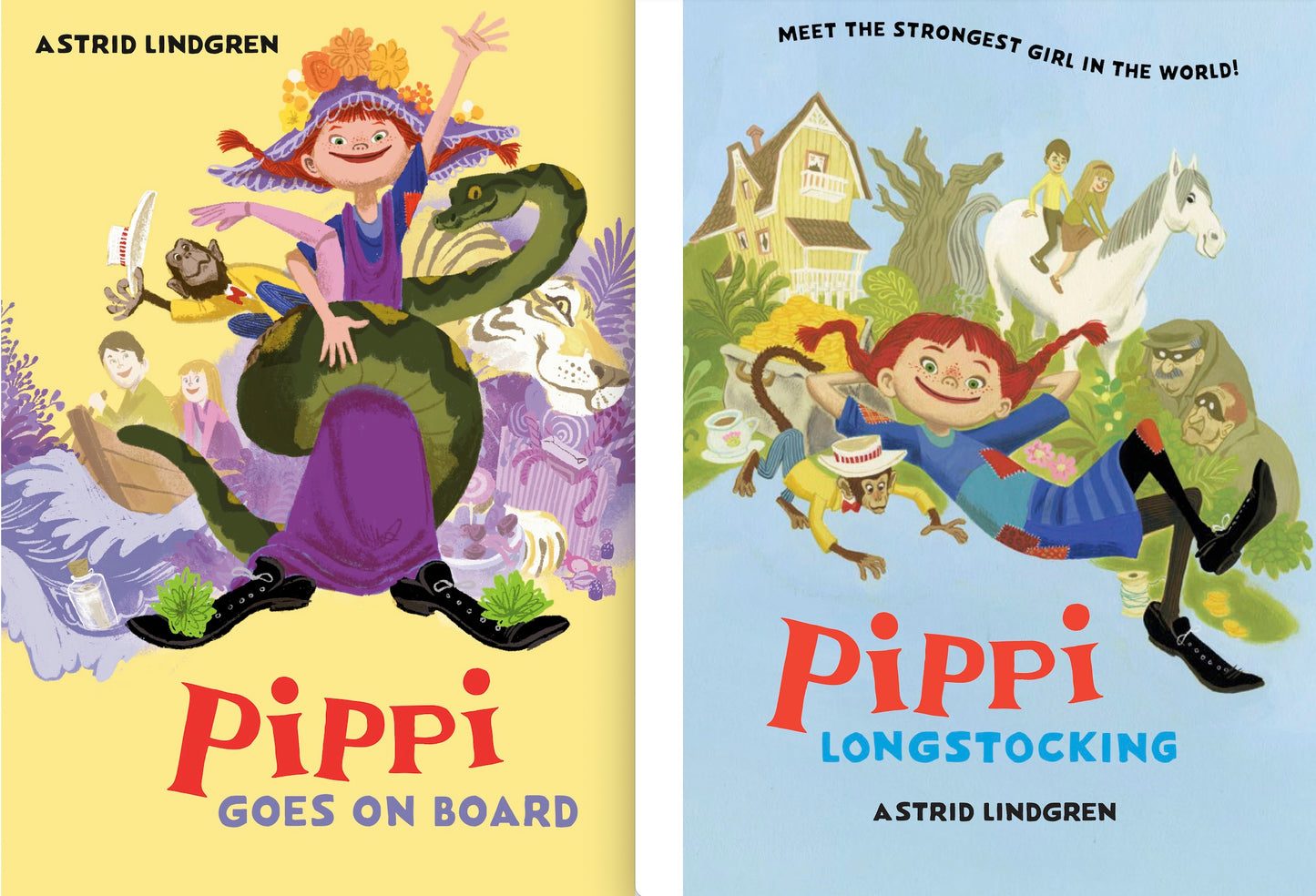 The Pippi Longstocking Three Book Set - Pippi Logstocking, Pippi Goes on Board, Pippi in the South Seas - Paperback