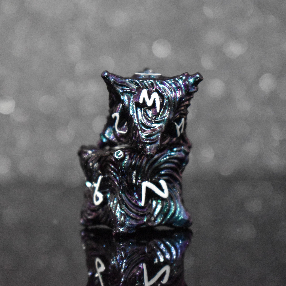 Pre-Order || Vortex Warp Metal Dice Set - Pearlescent Galaxy