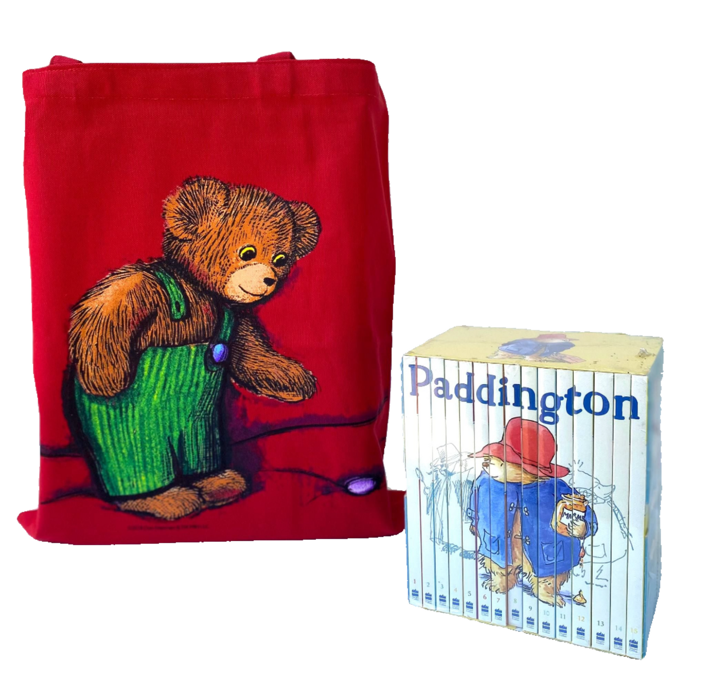 Paddington Bear Set with Corduroy Bear Tote