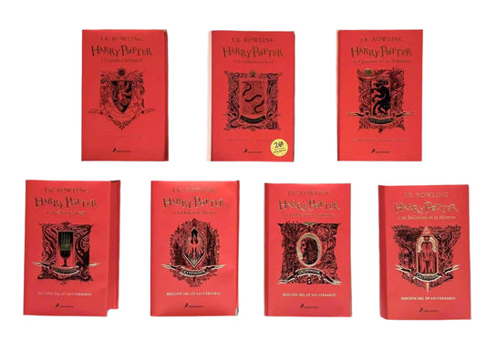 Harry Potter en Español, la Colección de Regalo Completa. Edicion Especial Gryffindor - JK Rowling - Tapa Dura - Hardcover