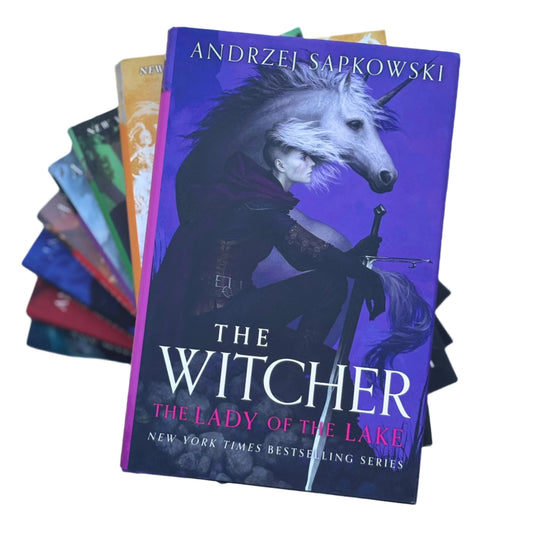 Witcher Series Collection Eight (8) Book Set - Season of Storms, The Last Wish, etc - Andrzej Sapkowski - Hardcovers, Gorgeous