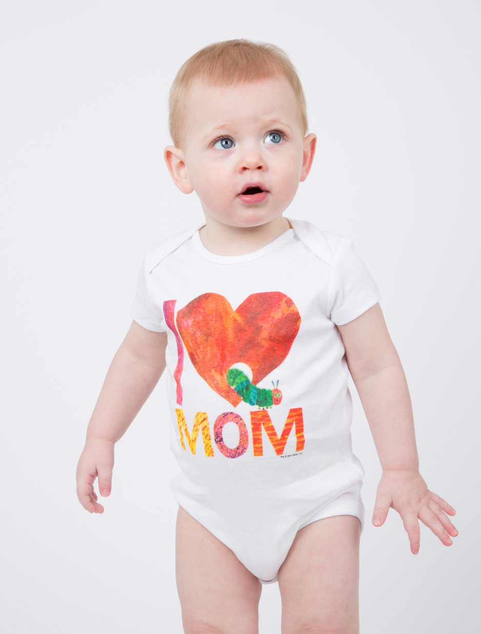 World of Eric Carle I Love Mom with The Very Hungry Caterpillar Baby Bodysuit
