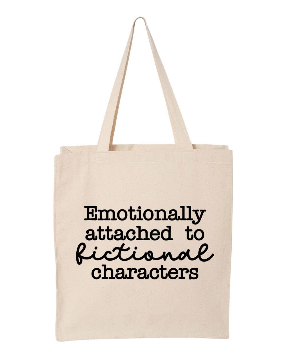 Fictional Characters Bookish Canvas Tote Bag