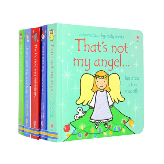 Thats Not My Touchy Feely - 5 Board Books Set - Christmas Collection