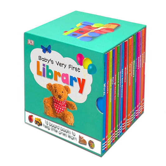 Baby's Very First Library - 18 Board Books Box Set - To Help Little Ones Learn