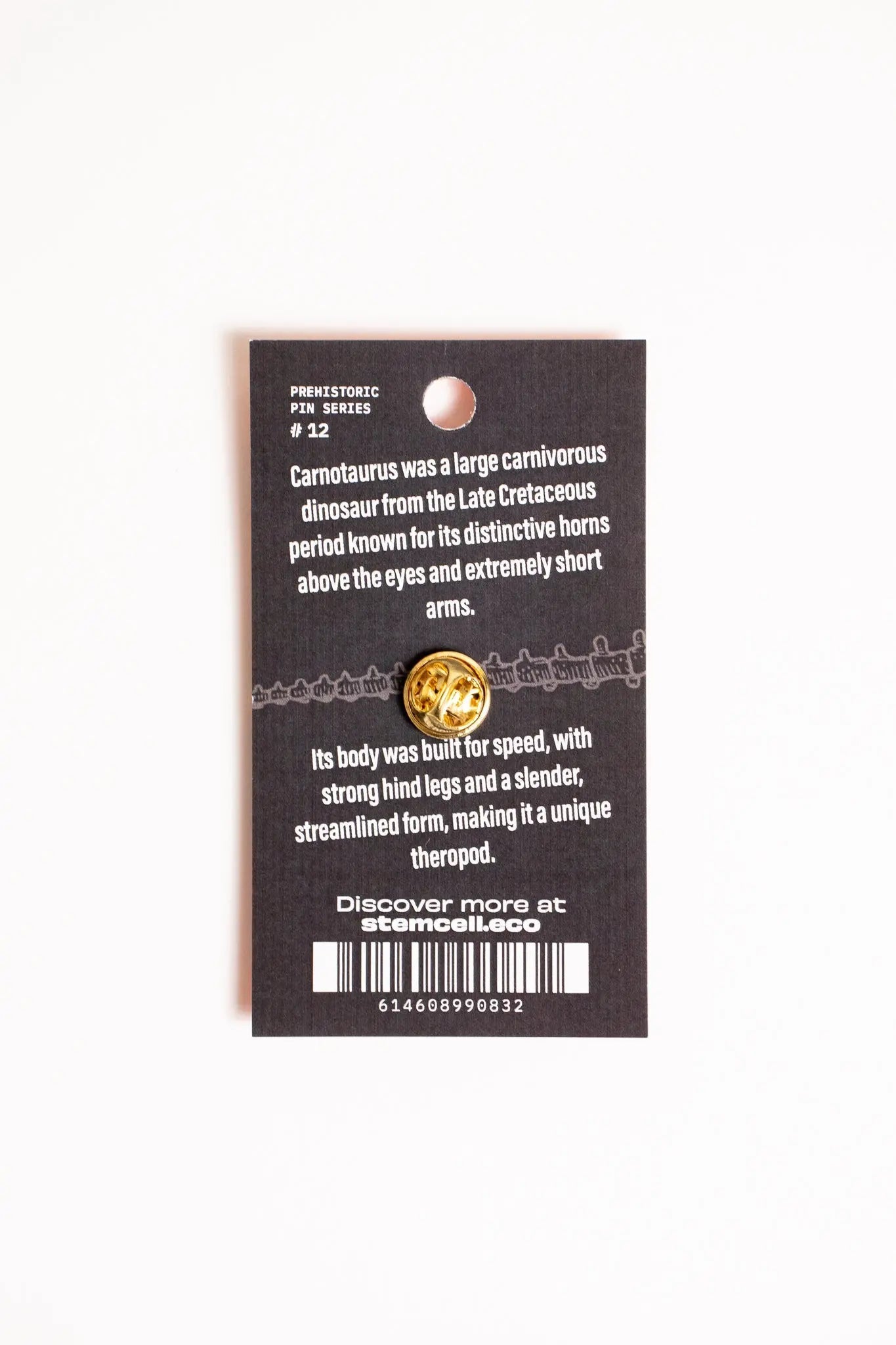 Carnotaurus Enamel Pin (Carnotaurus sastrei)