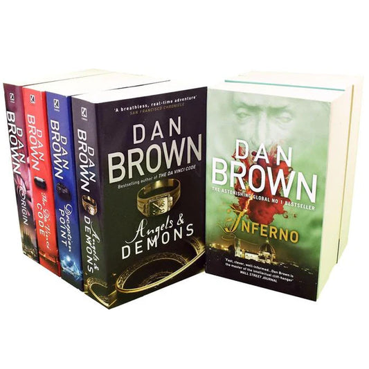 Robert Langdon Series Collection Seven Book Set  - By Dan Brown - 7 Paperbacks