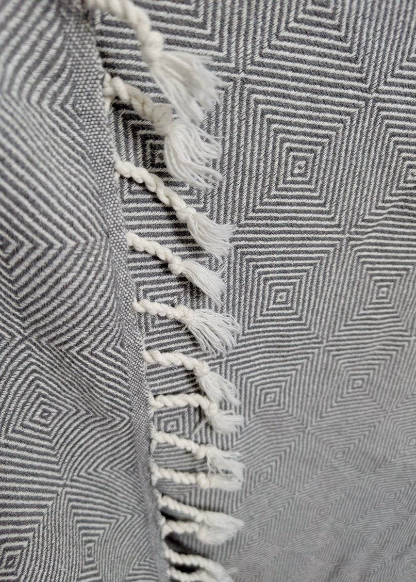 Explorer Towel | Oversized Turkish Cotton Towel with Geometric Design