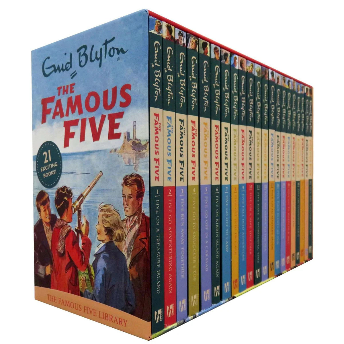 Classic Famous Five Series 21 Books Box Set - Classic Editons - Enid Blyton - Paperback