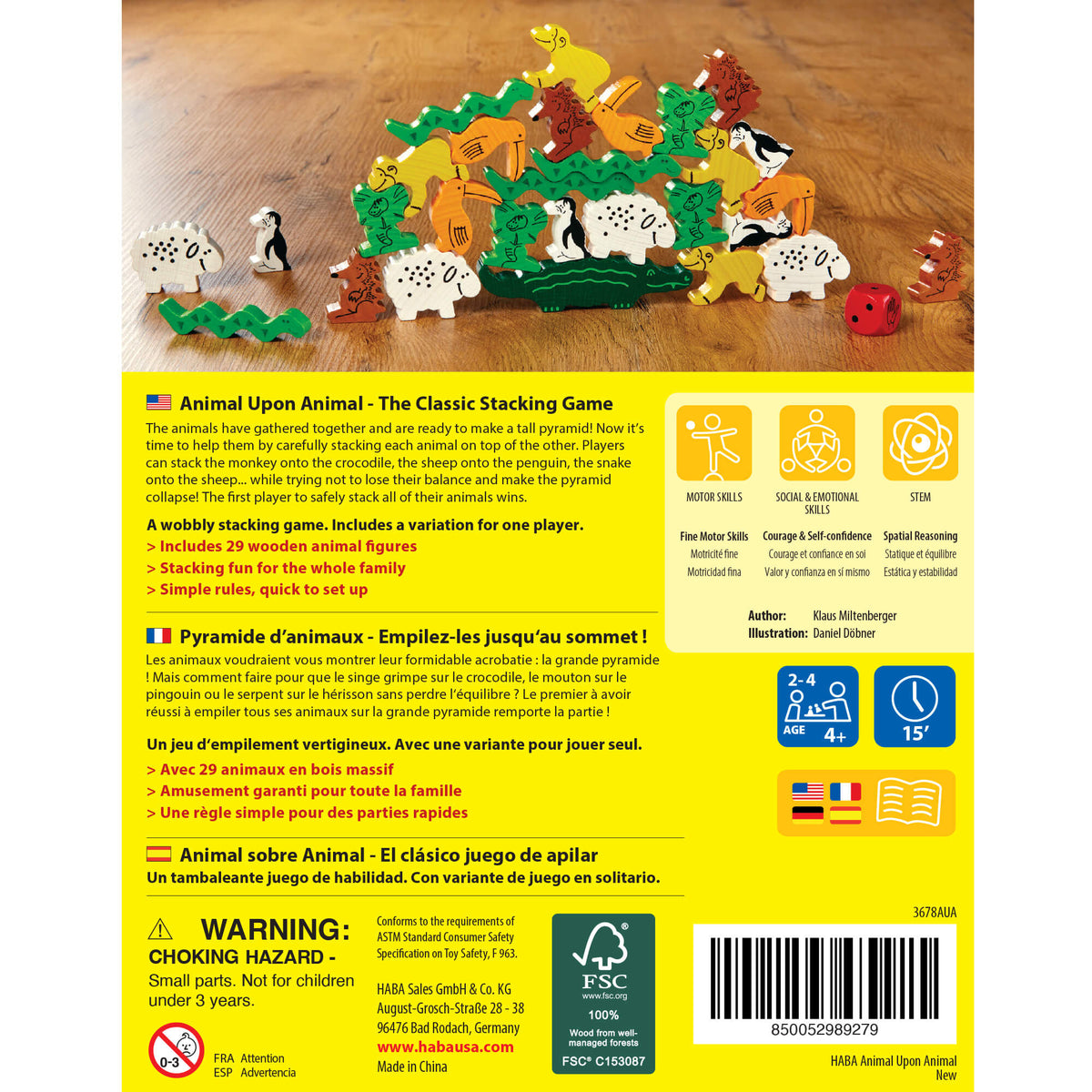 Animal Upon Animal Stacking Game