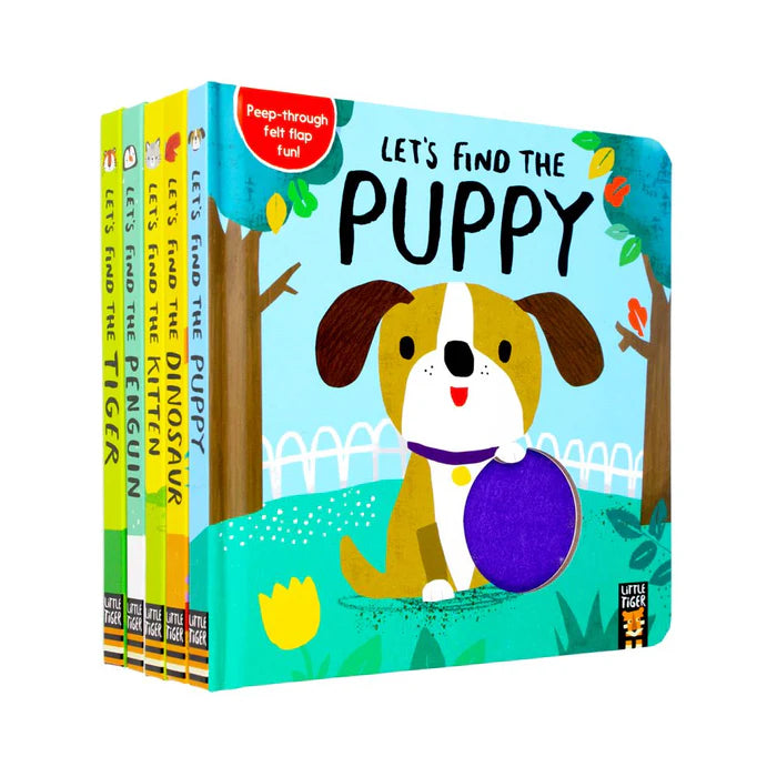 Peep Inside and Lift the Flap Board Book Let's Find Collection 5 Books Collection Box Set